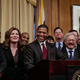 William “Bill” Scott (center), the new chief of the San Francisco Police Department
SFGate screenshot